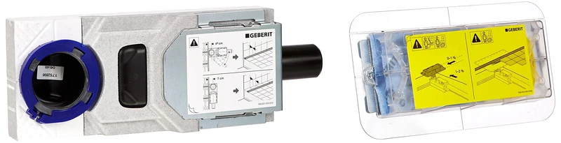 Geberit Installation Kit for Shower Channels - Geberit Cleanline Line. Height of The Structure from The Ground from 65 mm: Length 30 cm (154.152.00.1)