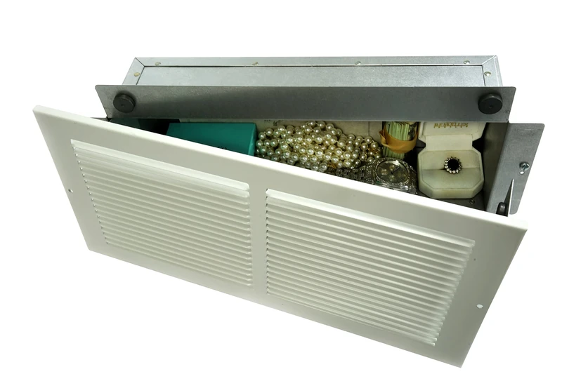 Professional Grade Products Hidden Wall Safe, Hidden as Air Vent in Plain Sight, Secures Jewelry, Valuables, Cash etc. White - Image 1
