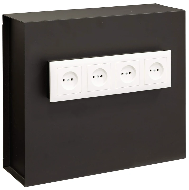Arregui Black Camouflaged Safe with Wall Socket Concealment