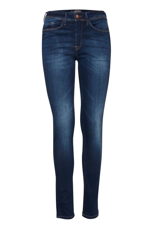 ICHI Women's Erin IZARO Jeans, Blau (19037 Medium Blue), 28W x 32L