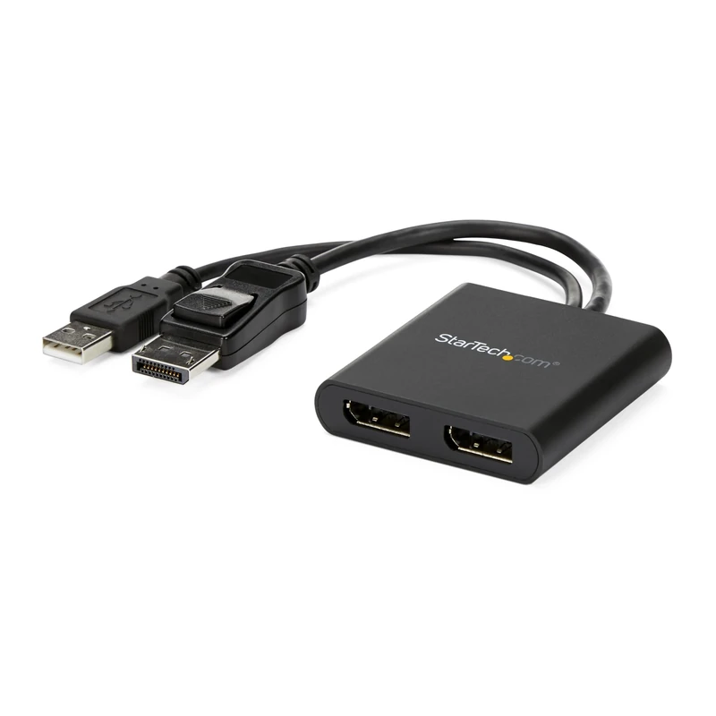 StarTech.com Dual-Monitor DisplayPort 1.2 Splitter, DisplayPort to 2x DP Multi-Monitor Adapter, Dual 4K 30Hz or 1080p 60Hz Computer MST Hub, USB Bus-Powered, Windows Only (MSTDP122DP)