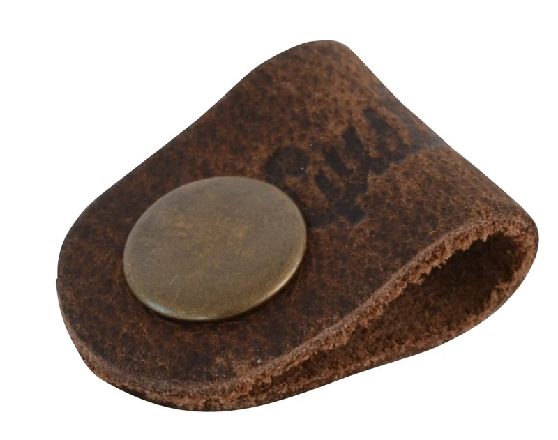 Gusti Leather Cable Clips 7-Pack - Brown Buffalo Hide Organizer - Image 1