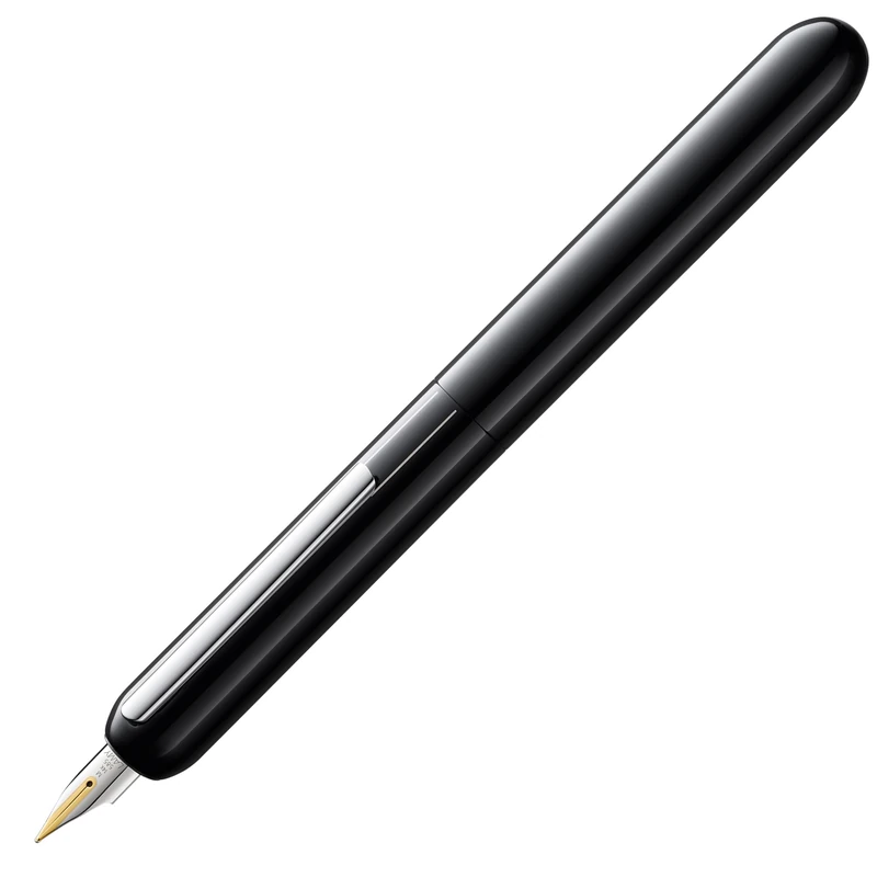 Lamy dialog pianoblack – capless fountain pen with twist mechanism – 14 kt gold nib, partially platinum-plated & in size F – incl. ink cartridge T 10 blue & converter Z 27 – right-handed - Image 1
