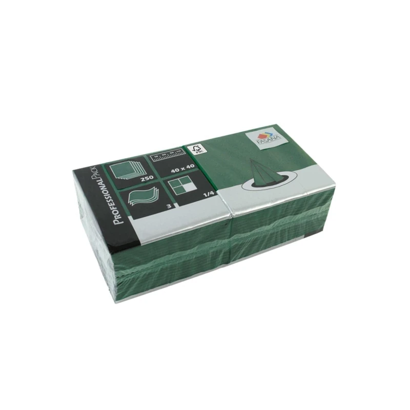 Katrin Professional Tissue Napkin Tableware Cleaning Dinner Lunch Kitchen Home Restaurant 400mm Green Pack quantity: 1000