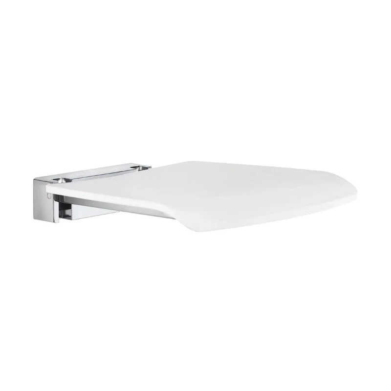 Smedbo Folding Wall mounted Shower Seat, White