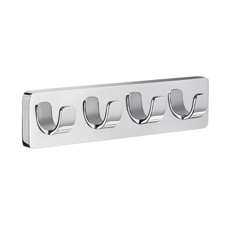 Smedbo "Ice" Quadruple Towel Hook, Polished Chrome
