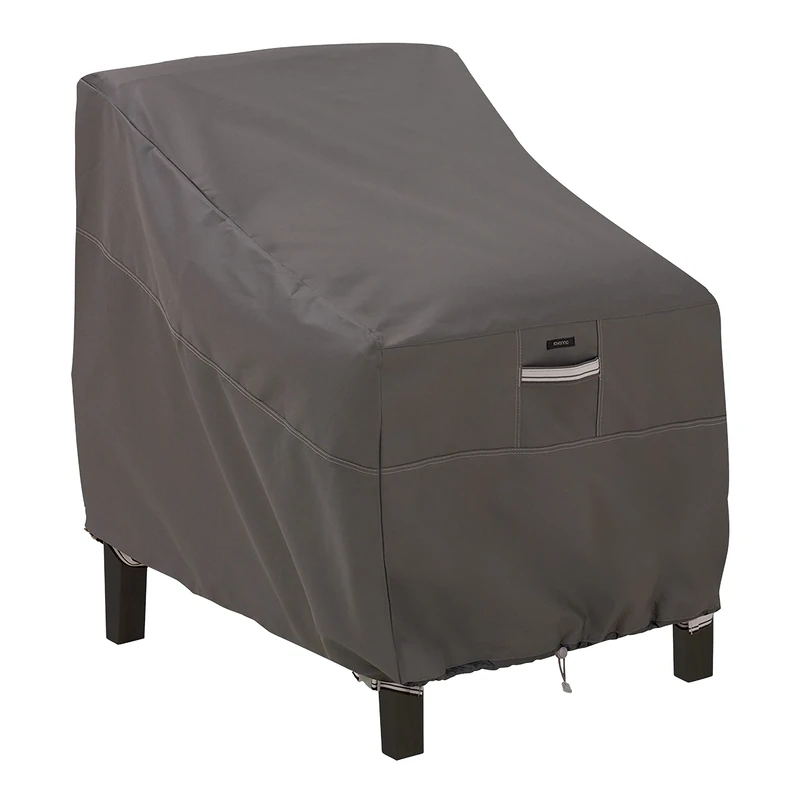 Classic Accessories 55-422-015101-EC Ravenna Patio Deep Seat Lounge Chair Cover - Taupe
