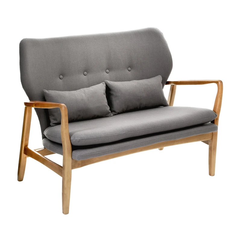 Premier Housewares Stockholm Sofa, Grey - Image 1