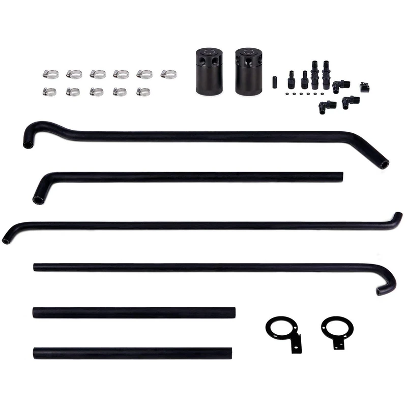 Mishimoto MMBCC-STI-08BE Baffled Oil Catch Can Compatible With Subaru STI 2008-2014 Black