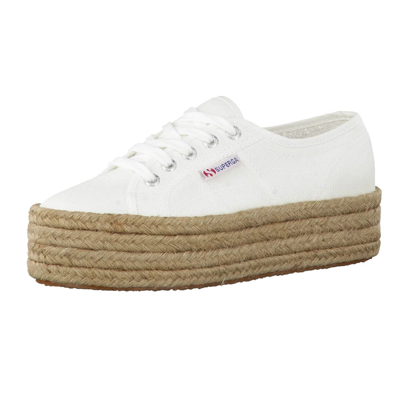Superga Women's 2790-cotropew Espadrille Shoes, White, 5 UK