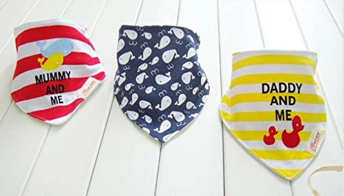 Moms Care Bandana Bibs - Whales & Ducks