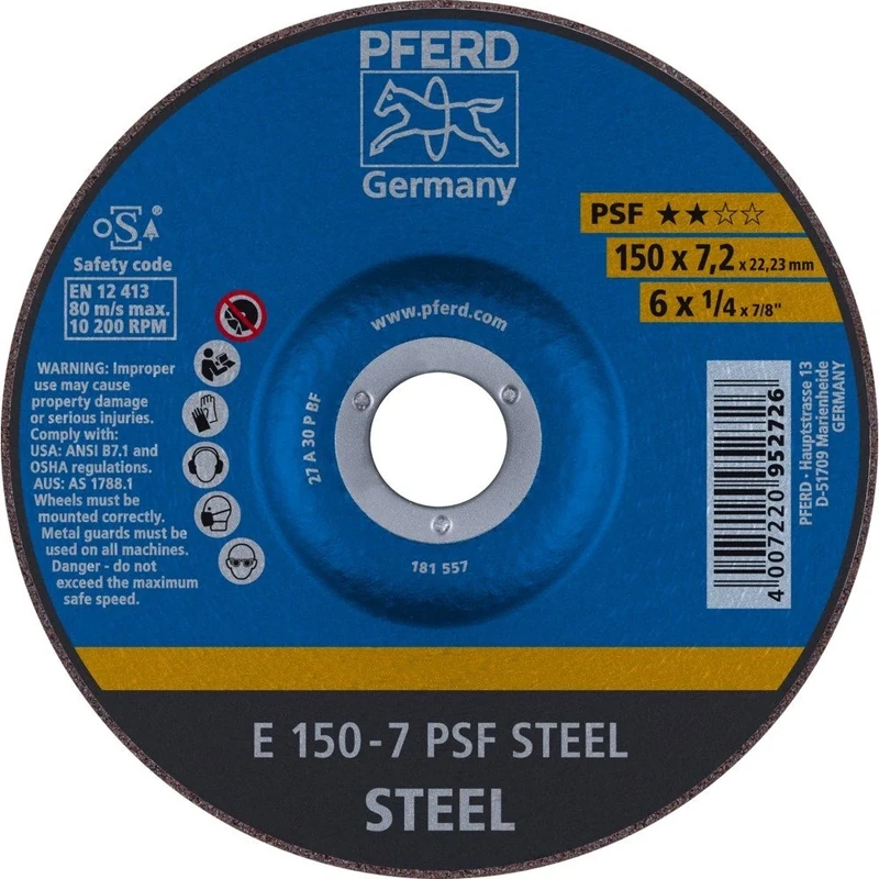 Pferd – Grinding Disc E 150 – 7 A 30 P PSF
