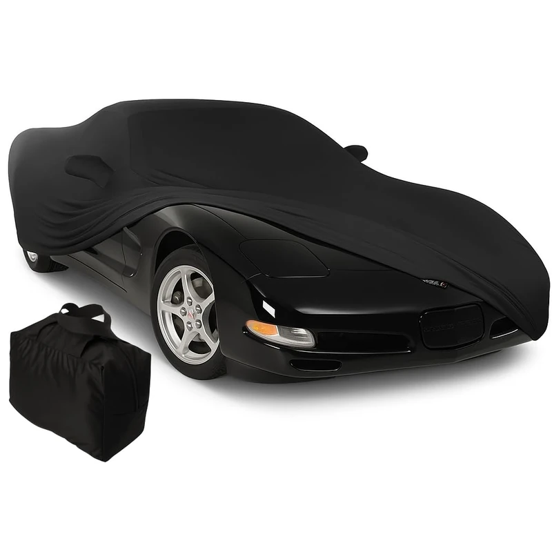West Coast Corvette/Camaro 1997-2004 C5 Corvette Indoor Ultraguard Stretch Satin Car Cover (Black)