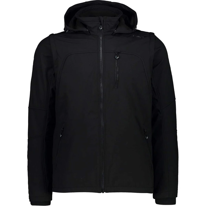 CMP - F.lli Campagnolo Men's Softshell Jacket, Black (Nero), 52
