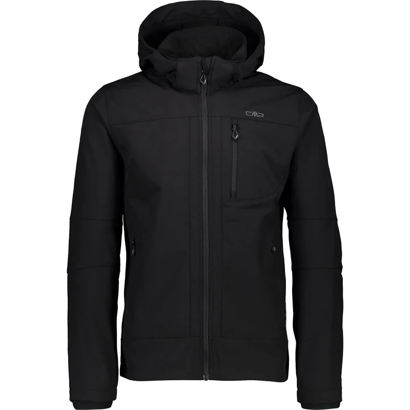 CMP - Man Jacket Zip Hood, Black, 54