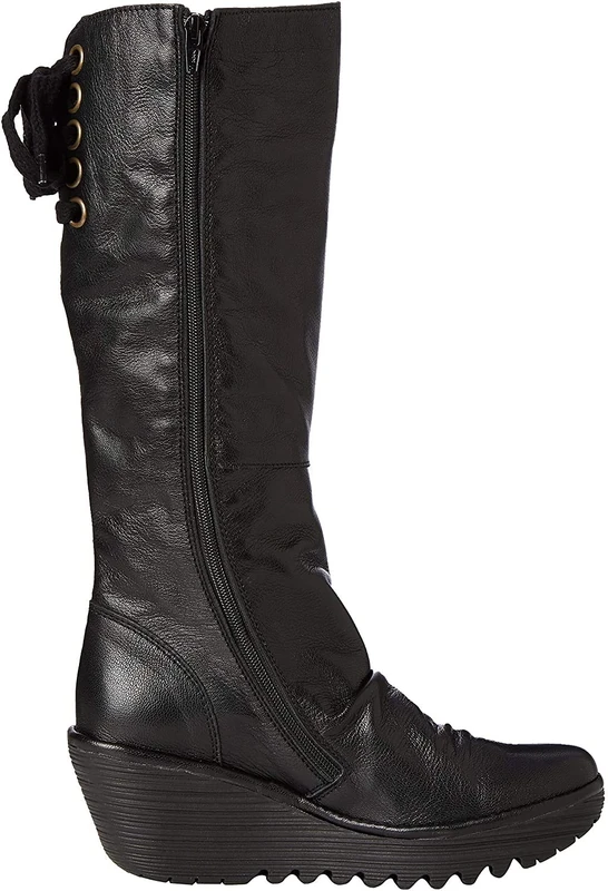 Fly London Women's P500327 Boots, Noir Black 029, 9 UK