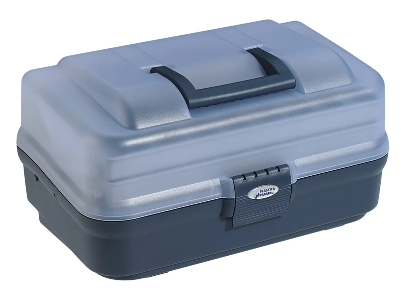 Plastic PANARO 145.105 Briefcase, Transparent Blue/Blue, 396 x 253 x 203