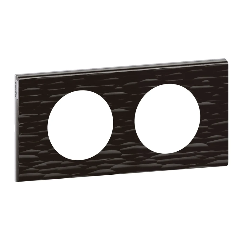 Legrand Céliane Plaque with 2 Holes, Black, LEG69022