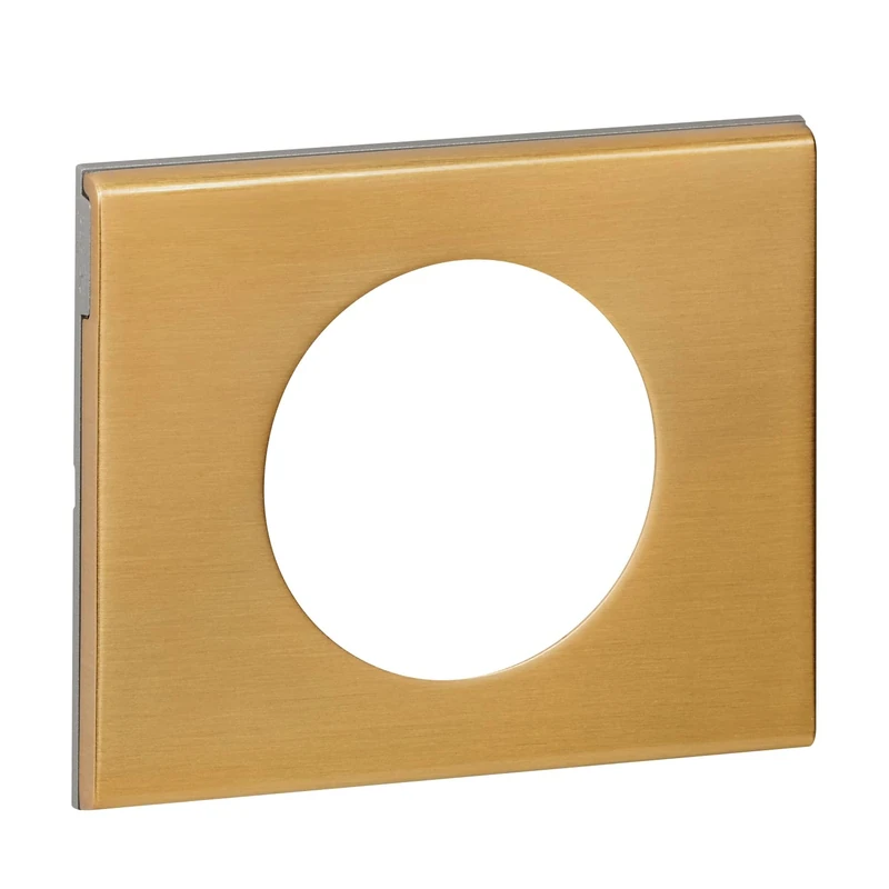 Legrand Céliane2 Single Plug Socket, Gold, LEG69131