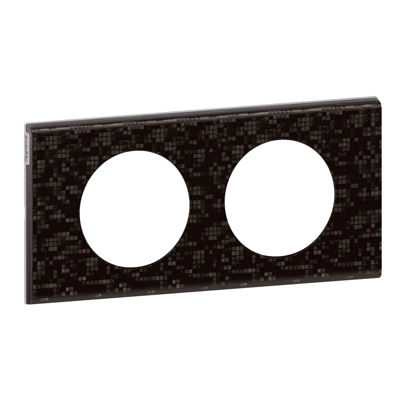 Legrand Céliane Plaque with 2 Holes, Brown, LEG69452