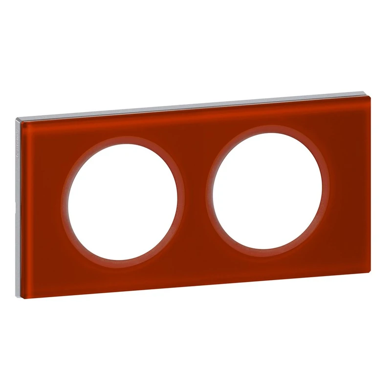 Legrand Céliane Plaque with 2 Holes, Red, LEG69472