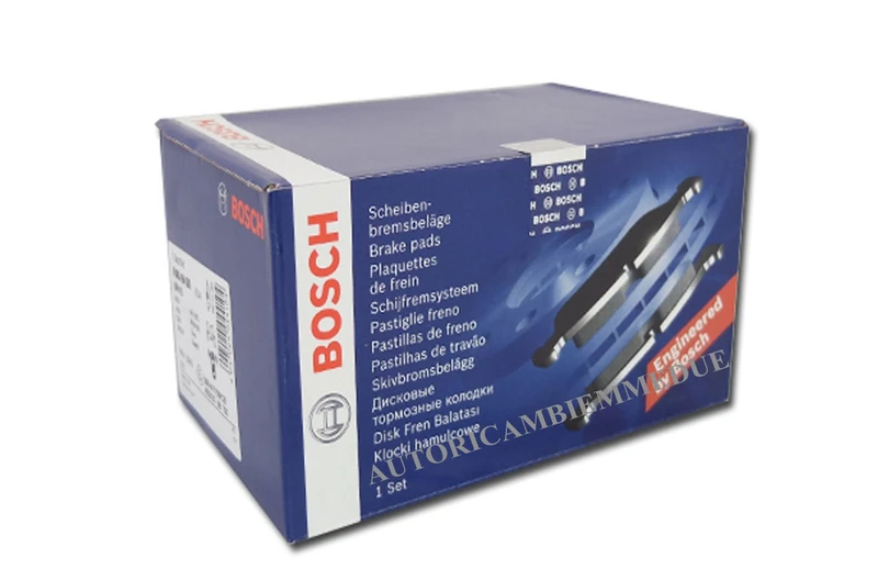 Bosch BP2139 - Brake Pads Car Front Axle - Bosch Quality - Reduced Noise and Dust - ECE-R90 Certified - Copper-Free - 1 Set of 4 Pads