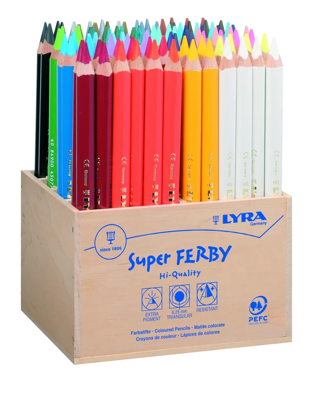 Super Ferby 1 colouring pencils, lead: 6,25 mm, 96asstd - Image 1