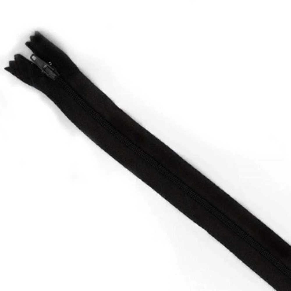 Plush Addict No.3 Close Ended Strong Nylon Zip Fastener for Sewing, Crafts, Clothing and Accessories - Black - 7" / 18cm