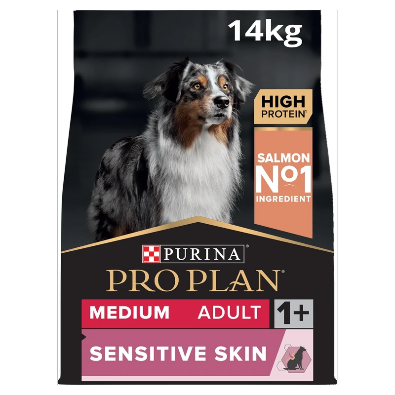 PRO PLAN Medium Sensitive Skin Adult 1+ Dry Dog Food Salmon 14kg Pack