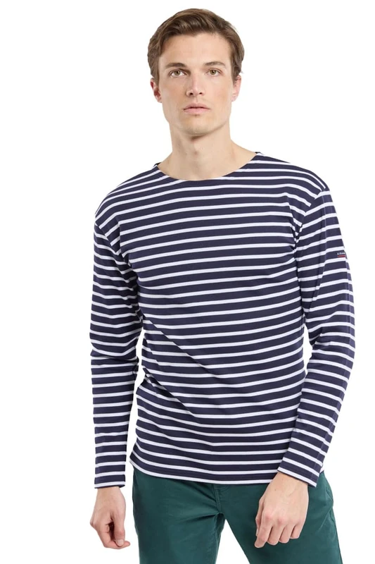 Armor Lux Men's Loctudy Sweater, Navire/Blanc, XS (0