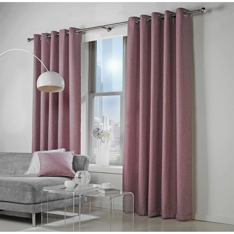 Just Contempo Basket Weave Curtains and Cushions - Image 1