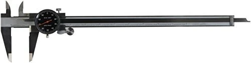 HHIP 4100-0221 Dial Caliper, 12", 0.001", Black Face