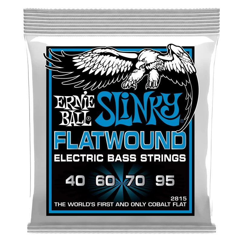 Ernie Ball Extra Slinky Flatwound Electric Bass Strings - 40-95 Gauge