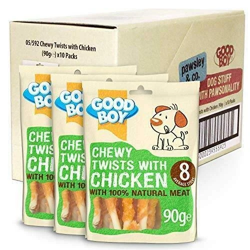 Chewy Twisters with Real Chicken 90 g (10 Packs)