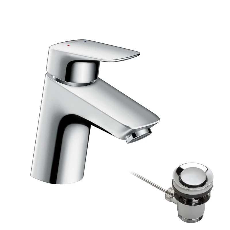 hansgrohe MyCube Basin Mixer Tap M with pop-up waste, chrome, 71010000