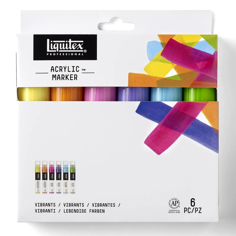 Liquitex Color, Acrylic, Wide-Vibrant Tones, 6 stück (1er Pack)