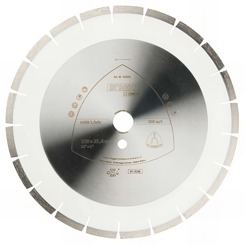 Klingspor Diamond Cutting Discs, 30 mm, Diameter DT900U Special for Table Saw 450 mm; 26 Teeth 325132