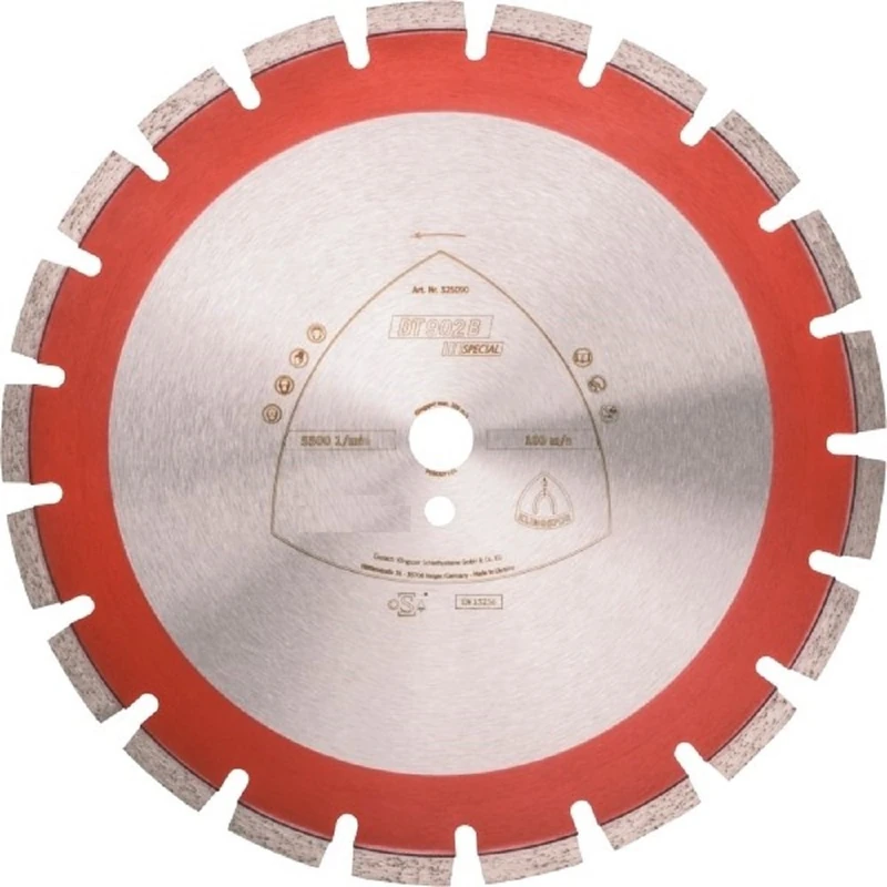 Klingspor Diamond Cutting Disc DT902B Special for Joint Cutter 25.4 mm Diameter 500 mm, 30 teeth, 325169