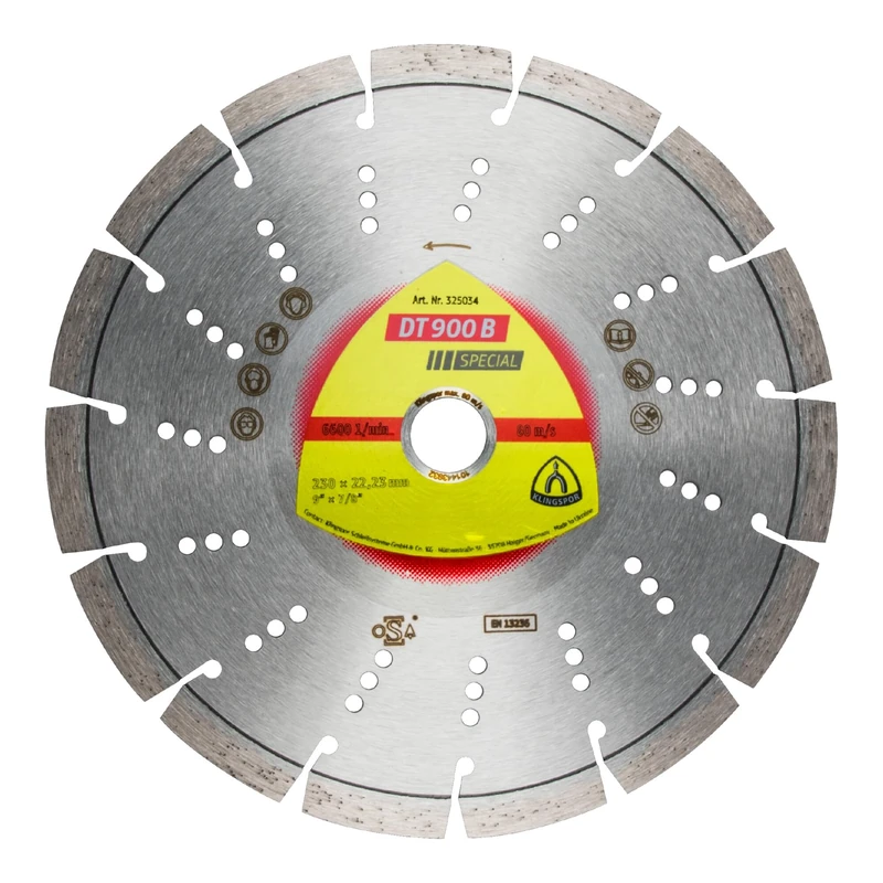Klingspor Holder 22.23 mm Diameter 115 mm Diamond Cutting Disc DT900B Special 325205