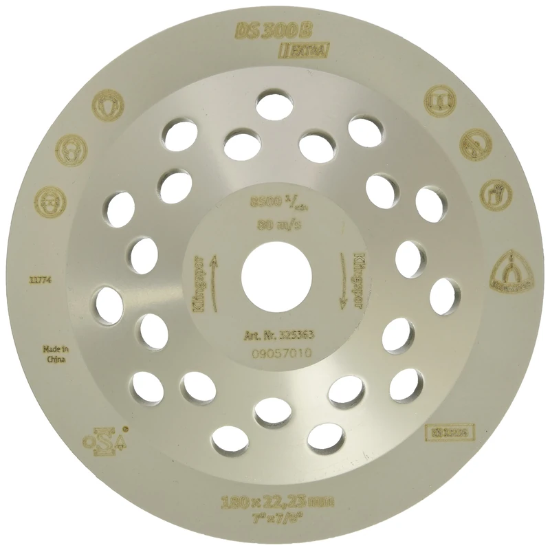 DS300B Extra Klingspor Diamond Grinding Disc – 180 mm, 325363