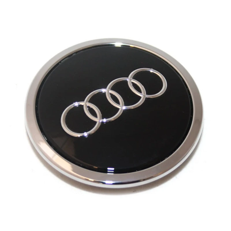 Genuine Audi Wheel/Hub Cap/Tuning Cover for Alloy Wheels, Shiny Black