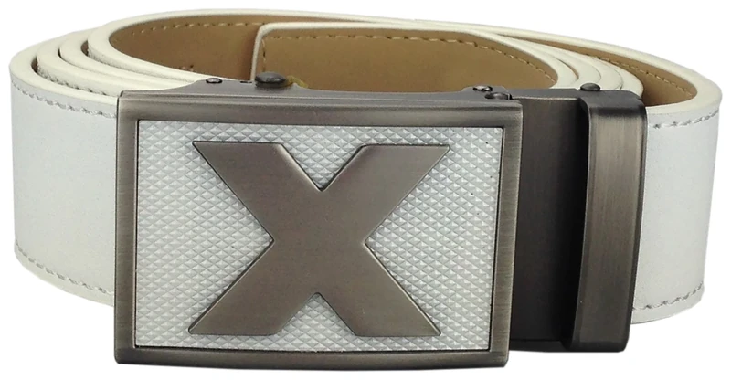 Nexbelt Men's X-Factor Leather Golfer's Belt - White