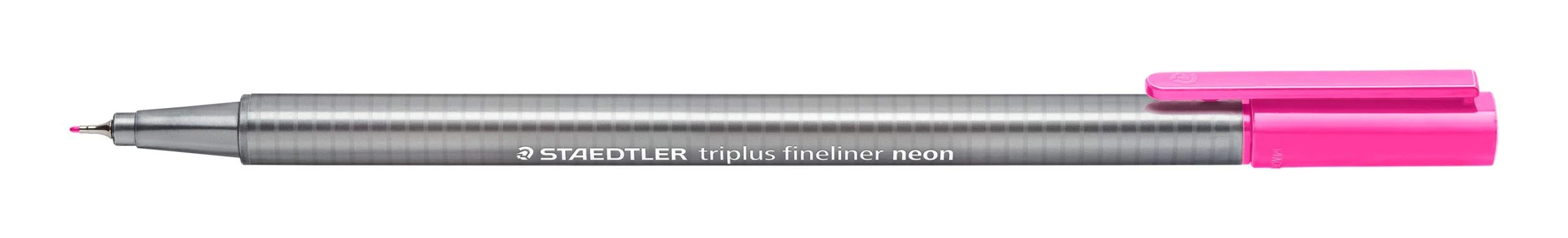STAEDTLER 334-221 Triplus Fineliner Superfine Pen, 0.3mm Line Width - Neon Pink (Box of 10)