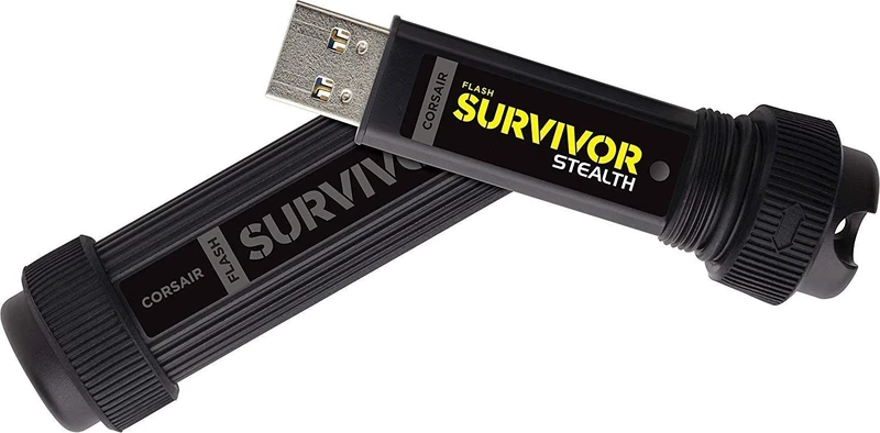 Corsair CMFSS3B-256GB Flash Survivor Stealth 200 m 256 GB USB 3 Rugged Design Water Proof Flash Drive - Black