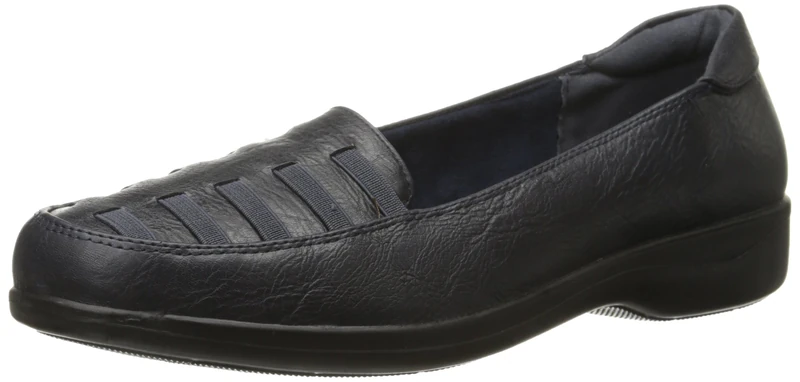 Easy Street Women's Genesis Flat, Navy Burnish, 8 UK