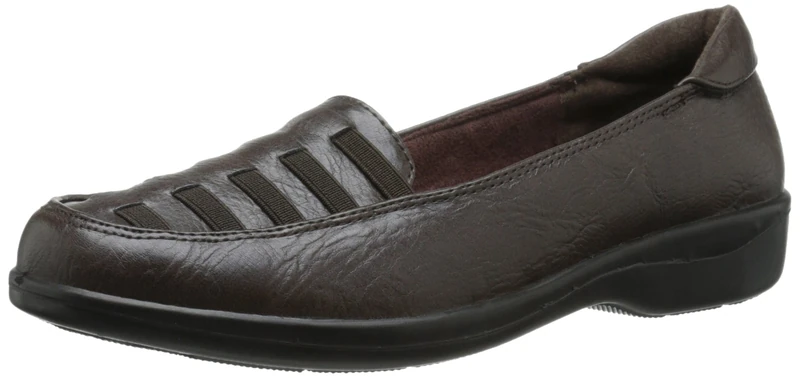 Easy Street Women's Genesis Flat, Brown Burnish, 8 UK