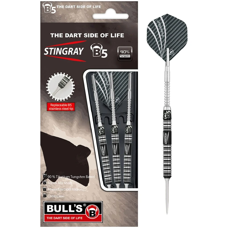 Bull's Stingray B5 ST1 Steel Dart, Unisex, Stingray-B5 ST1, schwarz/silber