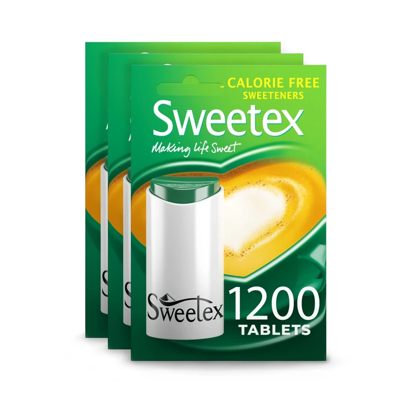 Sweetex Tablets, Zero Calorie, 1200 Tablets X 3, 3600 Tablets Total, Sugar Free, Sweetener Tablets, Sweet, Granulated Sweetener, Helps Reduce Sugar Intake, Sugar Substitutes, Baking Supplies