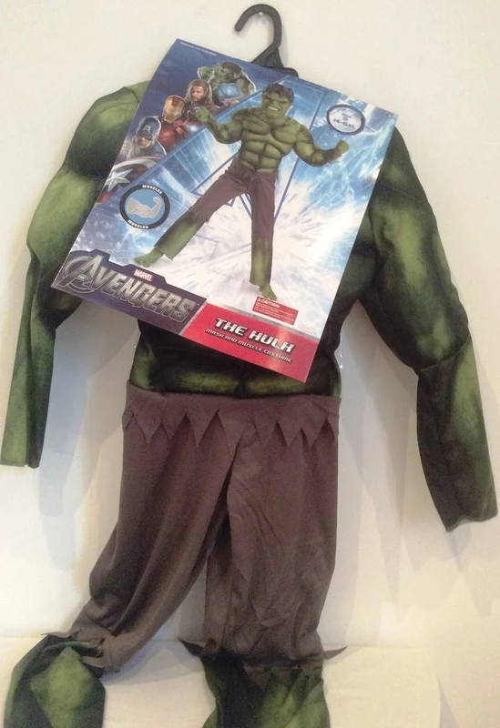 MARVEL COMICS THE INCREDIBLE HULK TODDLER INFANT FANCY DRESS COSTUME OUTFIT 4-6 - Image 1