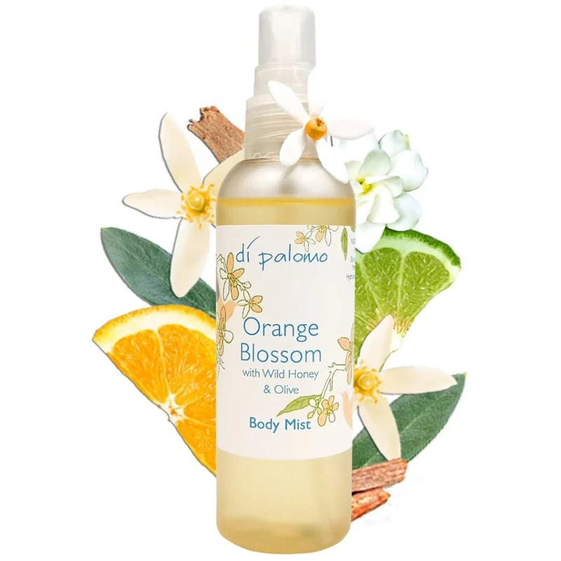 Di Palomo Orange Blossom & Honey Moisturising Body Spray 100ml. Body Mist for Women. Perfume with Skin Care. Fragrance Spray Ladies Perfume. Fragrance Gift - Image 1
